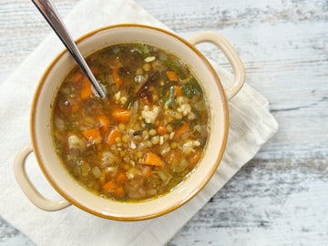 NEW! FRENCH LENTIL SOUP WITH ROSEMARY CHICKEN SAUSAGE