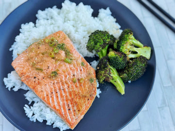 NEW! SHEET PAN SALMON WITH TOASTED SESAME COMPOUND BUTTER