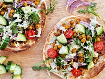 15-MINUTE FALAFEL-SPICED CHICKPEA FLATBREADS