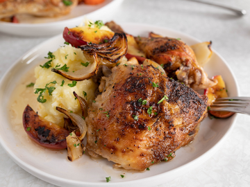 SEASONAL FAVORITE! BRAISED CHICKEN WITH PAN ROASTED APPLES