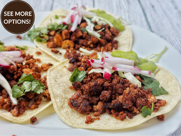 NEW! CRISPY TOFU TACOS WITH AVOCADO SALSA