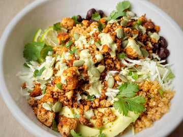 CHORIZO-SPICED TOFU BURRITO BOWLS