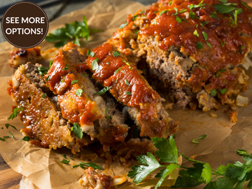 TURKEY MEATLOAF WITH MASHED POTATOES + BROCCOLI