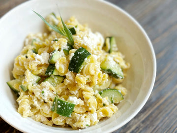 RADIATORE PASTA WITH ZUCCHINI + RICOTTA