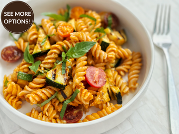 ROMESCO PASTA SALAD WITH TOMATOES