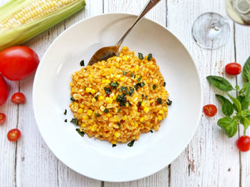 SEASONAL FAVORITE! FRESH TOMATO RISOTTO WITH SWEET CORN
