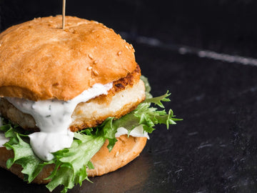 CRISPY FISH SANDWICHES WITH TARTAR + SLAW
