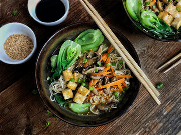 GINGER MISO RAMEN WITH TOFU