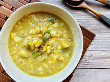 CHEF FAVORITE! ROASTED POBLANO + POTATO SOUP