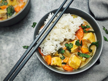 THAI GREEN CURRY WITH VEGETABLES + TOFU