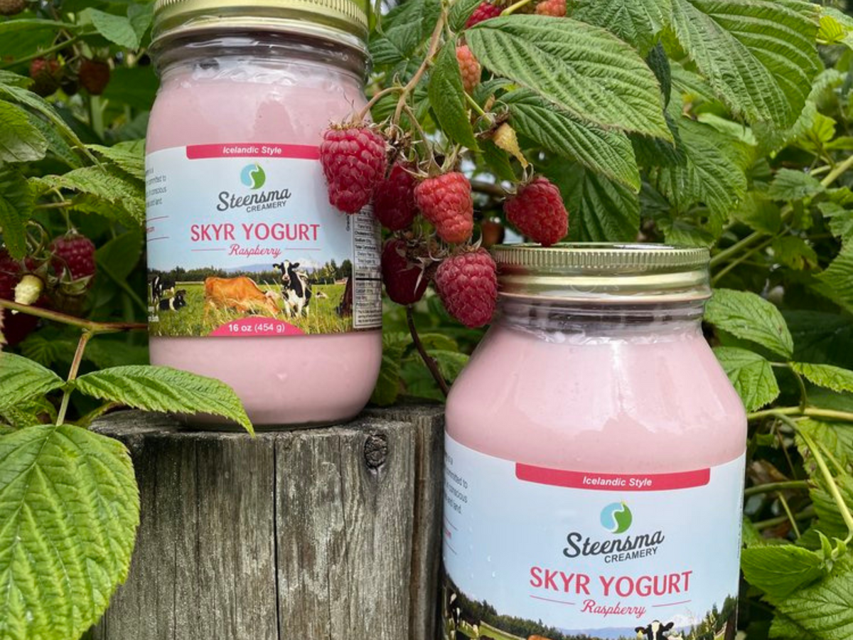 STEENSMA CREAMERY RASPBERRY SKYR YOGURT – ACME Farms + Kitchen